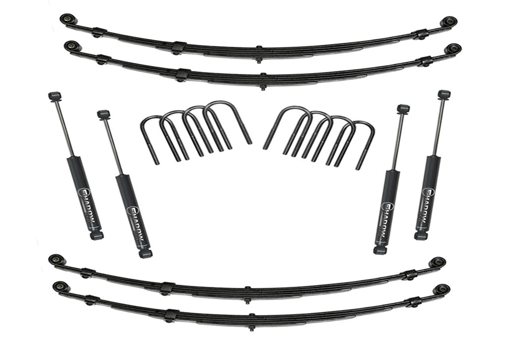 Superlift K715 4in. Lift Kit-76-81 Jeep CJ5/CJ7/CJ8-w/SL Shocks for Select Jeep CJ5, Jeep CJ7, Jeep Wagoneer