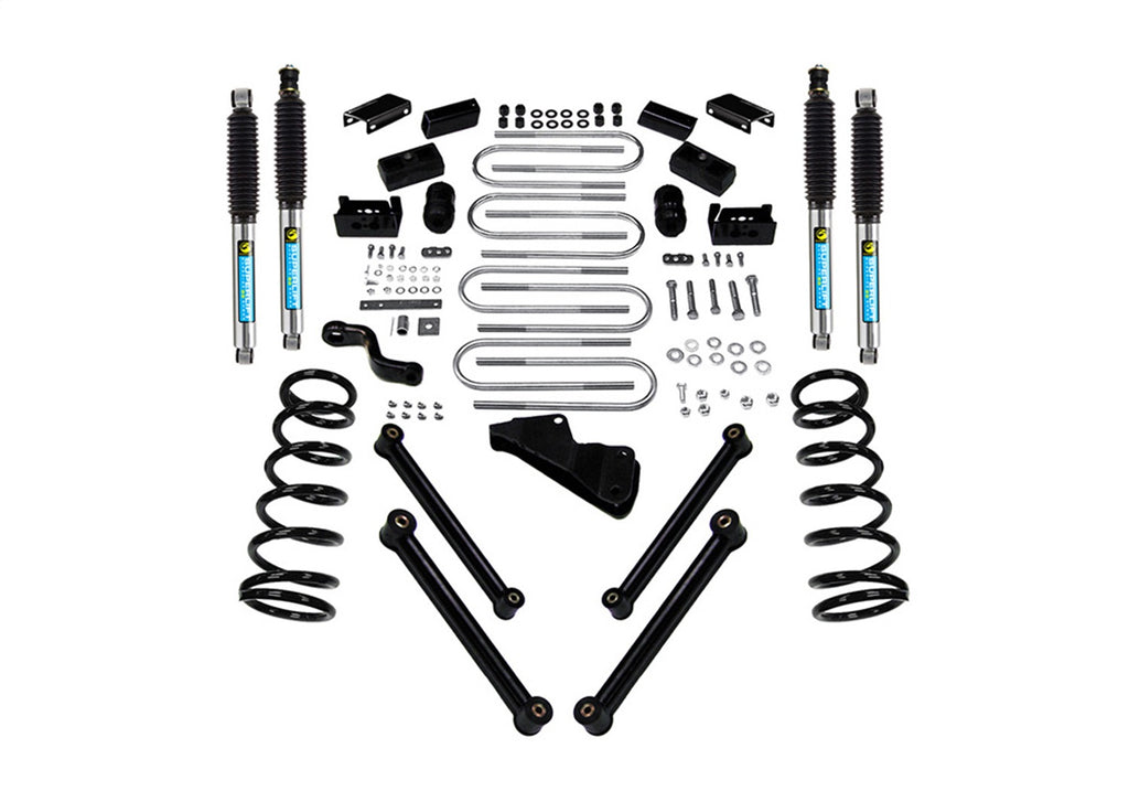 Superlift K832B 4in. Lift Kit-03-08 Ram 2500/3500 4WD-Diesel-w/Bilstein Shocks for Select Dodge Ram 2500, Dodge Ram