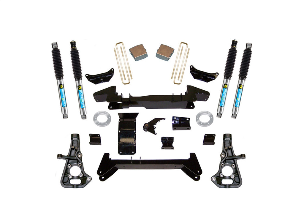Superlift K860B 6in. Lift Kit-01-10 Silv/Sierra 2500HD/3500HD 4WD-Knuckle Kit w/Bil Shocks for Select Chevrolet Silverado HD, Chevrolet Silverado HD Classic, Chevrolet Silverado 3500, Chevrolet Silverado Classic, Chevrolet Silverado HD, GMC Sierra HD,
