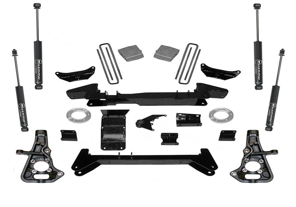 Superlift K861 6in. Lift Kit-99-10 Silv/Sierra 2500LD/01-06 1500HD-Knuckle Kit w/SL Shocks for Select Chevrolet Avalanche 2500, Chevrolet Silverado HD, Chevrolet Silverado HD Classic, Chevrolet Suburban 2500, GMC K2500, GMC Sierra HD, GMC Sierra HD