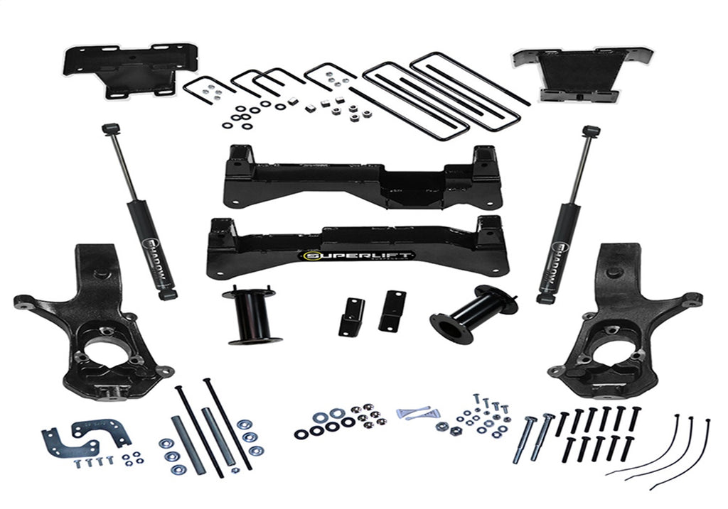 Superlift K897 8in. Lift Kit-14-18 GM 1500 2WD w/OE Al or SS Ctrl Arms w/SL Rear Shocks for Select Chevrolet Silverado 1500, Chevrolet Silverado LD, GMC Sierra 1500, GMC Sierra Limited