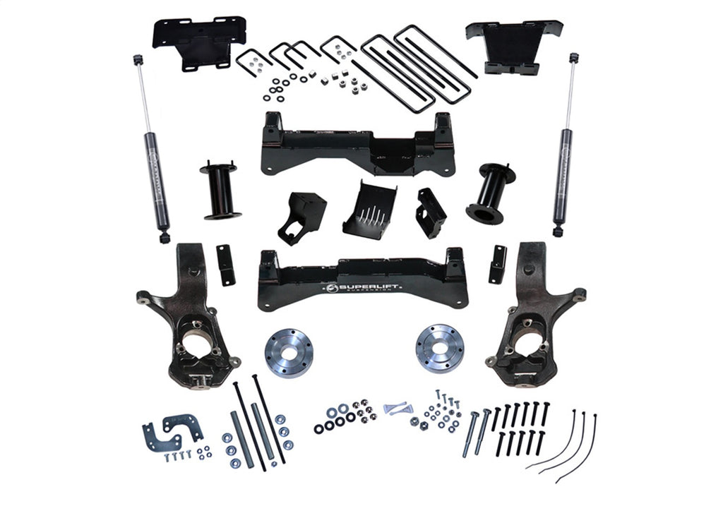 Superlift K898B 8in. Lift Kit-07-16 Silv/Sierra 1500 4WD w/Cast Steel Ctrl Arms w/Bil Rr Shocks for Select Chevrolet Silverado