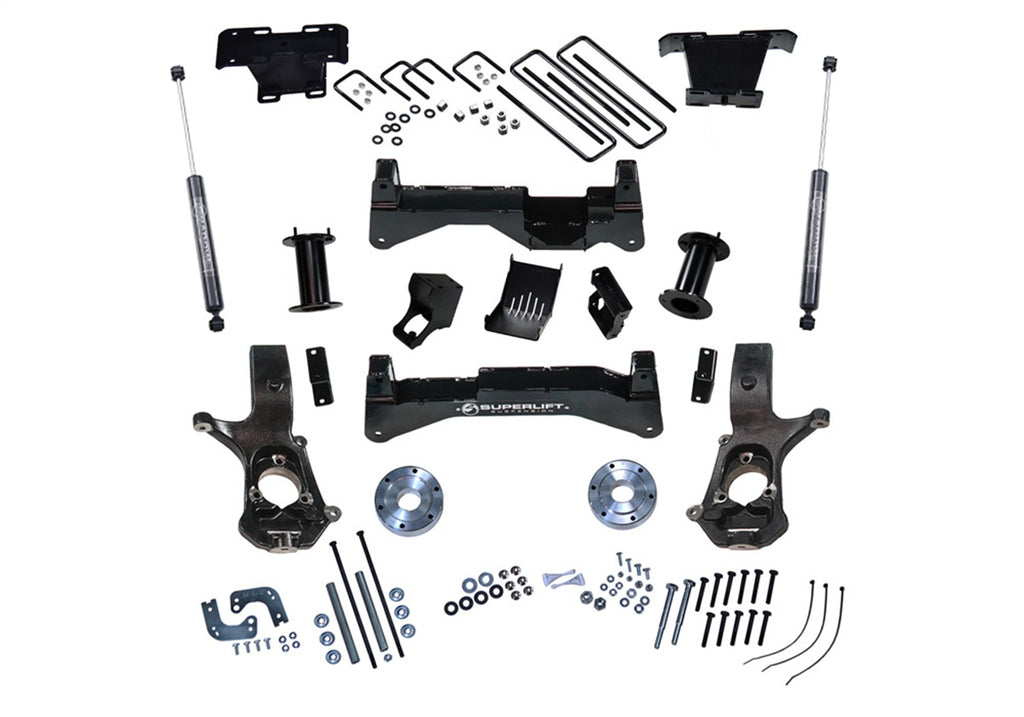 Superlift K899B 8in. Lift Kit-14-18 GM 1500 4WD w/OE Al or SS Ctrl Arms w/Bilstein Rear Shocks for Select Chevrolet Silverado 1500, Chevrolet Silverado LD, GMC Sierra 1500, GMC Sierra Limited