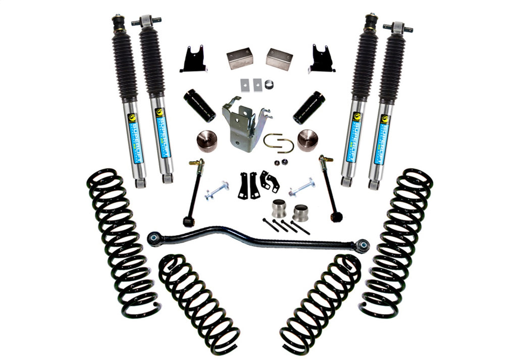 Superlift K927B 4in. Lift Kit-07-18 Wrangler JK-2-door-w/Bilstein Shocks for Select Jeep Wrangler, Jeep Wrangler JK