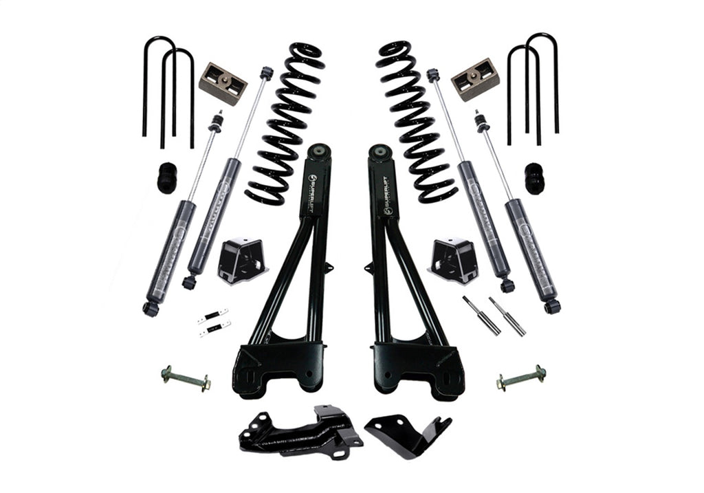 Superlift K975B 4in. Lift Kit-05-07 F250/F350 4WD-Dsl w/Replacement Radius Arms w/Bil Shocks for Select Ford F-250 Super Duty, Ford F-350 Super Duty