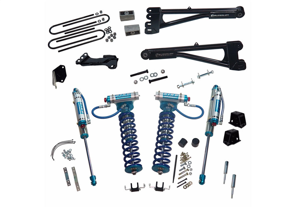 Superlift K975KG 4in. Lift Kit-05-07 F250/F350 4WD w Rep Radius Arms/King Clvrs/King Rr Shocks for Select Ford F-250 Super Duty, Ford F-350 Super Duty