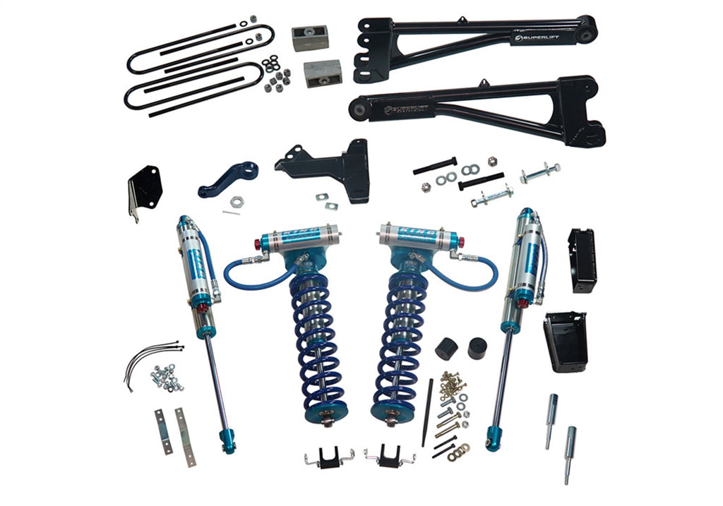 Superlift K977KG 6in. Lift Kit-05-07 F250/F350 4WD w Rep Radius Arms/King Clvrs/King Rr Shocks for Select Ford F-250 Super Duty, Ford F-350 Super Duty