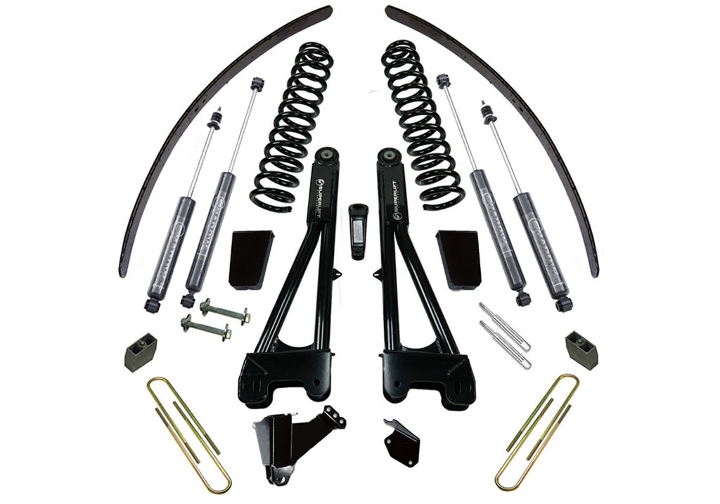 Superlift K979B 8in. Lift Kit-05-07 F250/F350 4WD-Dsl w/Replacement Radius Arms w/Bil Shocks for Select Ford F-250 Super Duty, Ford F-350 Super Duty