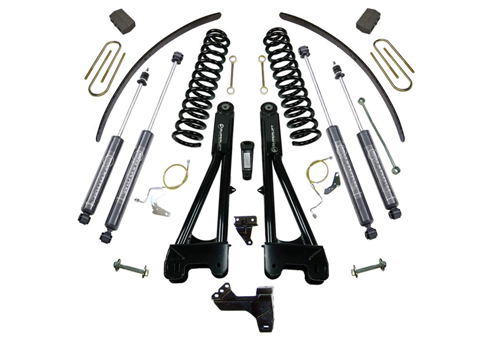 Superlift K983B 6in. Lift Kit-08-10 F250/F350 4WD-Dsl w/Replacement Radius Arms w/Bil Shocks for Select Ford F-250 Super Duty, Ford F-350 Super Duty