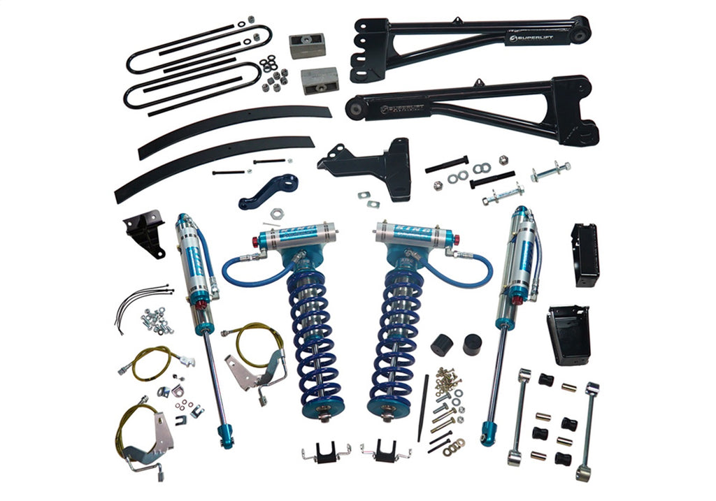 Superlift K983KG 6in. Lift Kit-08-10 F250/F350 4WD w Rep Radius Arms/King Clvrs/King Rr Shocks for Select Ford F-250 Super Duty, Ford F-350 Super Duty