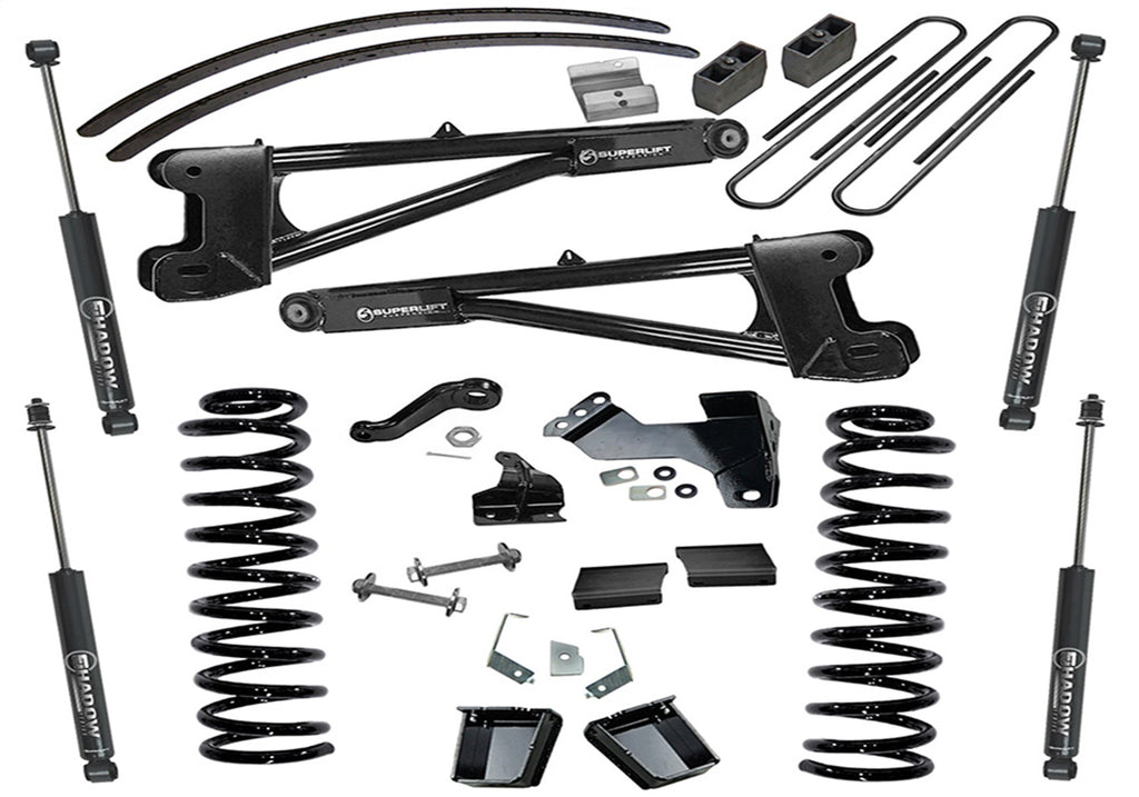 Superlift K991 8in. Lift Kit-11-16 F250/F350 4WD-Dsl w/Replacement Radius Arms w/SL Shocks for Select Ford F-250 Super Duty, Ford F-350 Super Duty