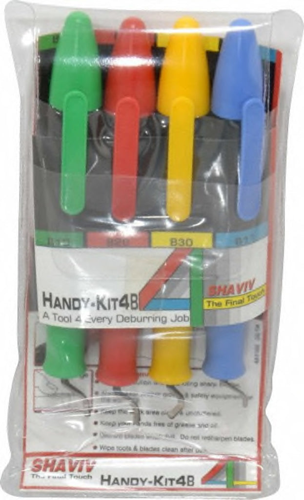 SHAVIV USA 90042 Deburring Kit 4pc Glo-Burr Handykit