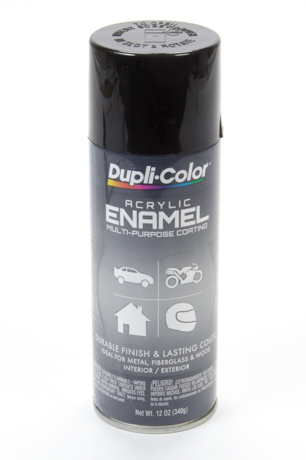 DUPLI-COLOR/KRYLON DA1600 Gloss Black Enamel Paint 12oz