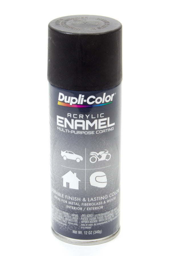 DUPLI-COLOR/KRYLON DA1603 Semi Gloss Black Enamel Paint 12oz