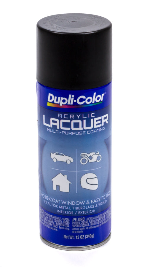 DUPLI-COLOR/KRYLON DAL1608 Semi Gloss Black Lacquer Paint 12oz