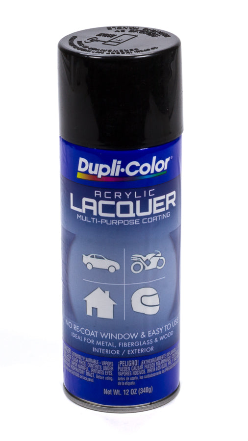 DUPLI-COLOR/KRYLON DAL1677 Gloss Black Lacquer Paint 12oz