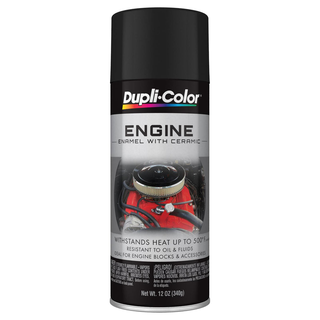 DUPLI-COLOR/KRYLON DE1654 Paint Flat Black 11oz.