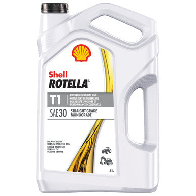 Shell Oil 550054460 Rotella T1 30W Straight Grade HD Diesel Engine Oil - 5L