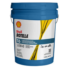 Load image into Gallery viewer, Shell Oil 550054526 Rotella T6 0W40 HD Synthetic Diesel Engine Oil - 18.9L