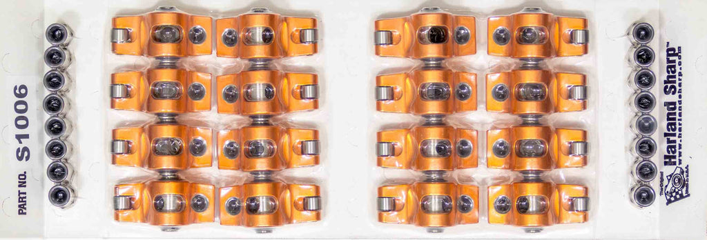SHARP ROCKERS S1006 SBC Rocker Arms - 1.65 Ratio 7/16 Stud