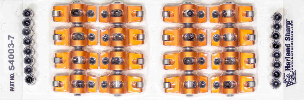 SHARP ROCKERS S4003-7 SBF Rocker Arms - 1.6 Ratio 7/16 Stud