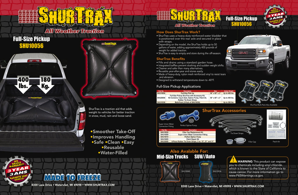 SHURTRAX 103 Full-Size Pick-UP Sell Sheet