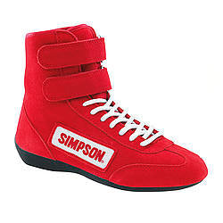 SIMPSON SAFETY 28850RD High Top Shoes 8.5 Red