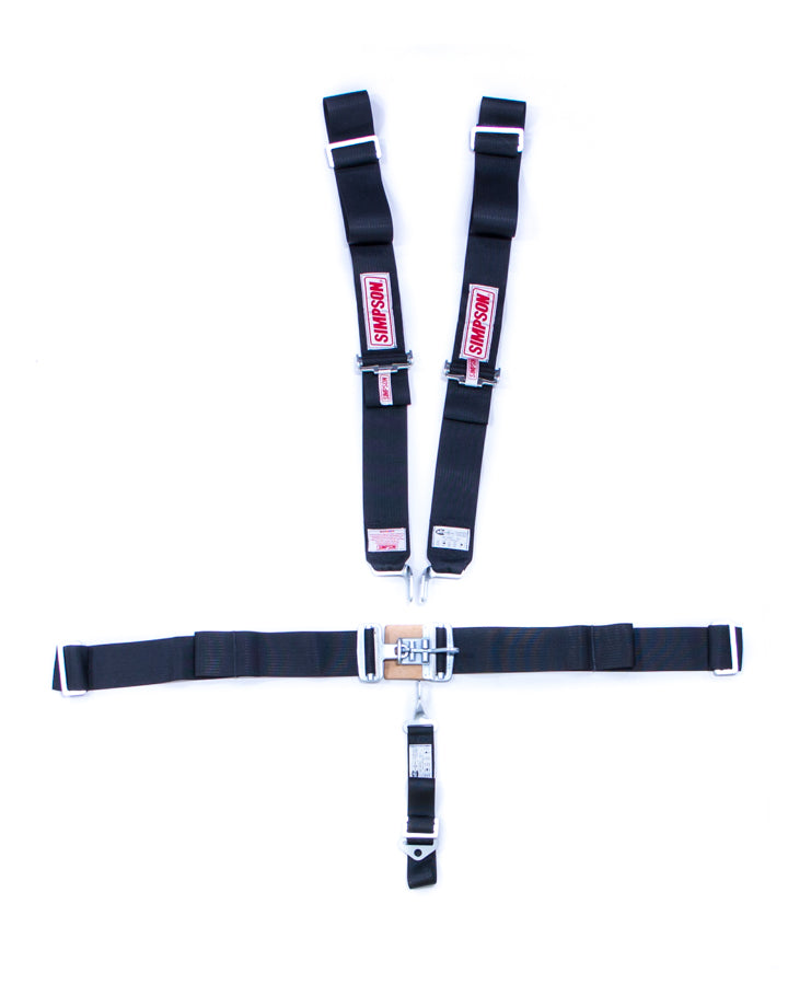 SIMPSON SAFETY 29072BK 5-PT Harness System FX P/D W/A Ind 62in