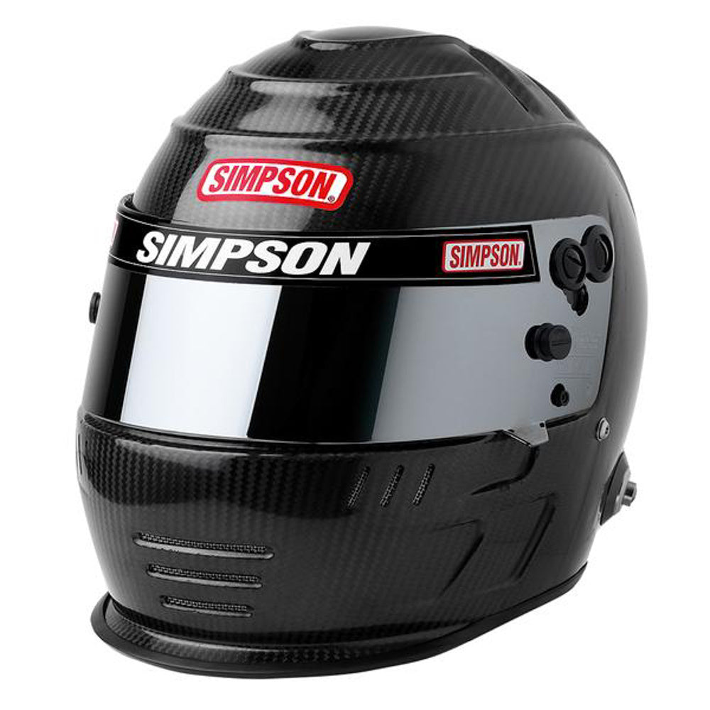 SIMPSON SAFETY 770738C Helmet Speedway Shark 7-3/8 Carbon SA2020
