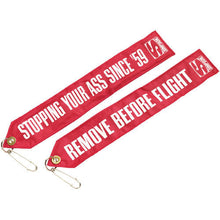 Load image into Gallery viewer, SIMPSON SAFETY CHUTEFLAG Chute Tag Remove Before Flight