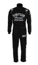 Load image into Gallery viewer, SIMPSON SAFETY CK02421 Suit Checkers X-Large Black SFI 3.2A/5
