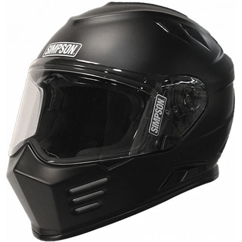 SIMPSON SAFETY GBDL3 Helmet Flat Black DOT Ghost Bandit Large