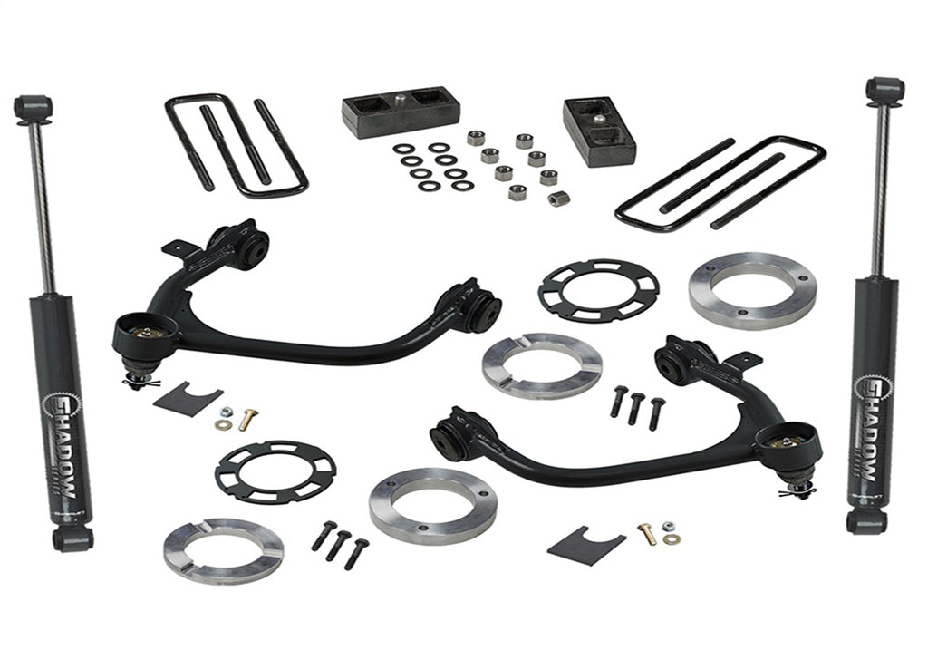Superlift 3900 3in. Lift Kit-19 (New Body)-24 Silv/Sierra1500 2/4WD w/SLShk (exc Trailboss/AT4) for Select Chevrolet Silverado 1500, GMC Sierra