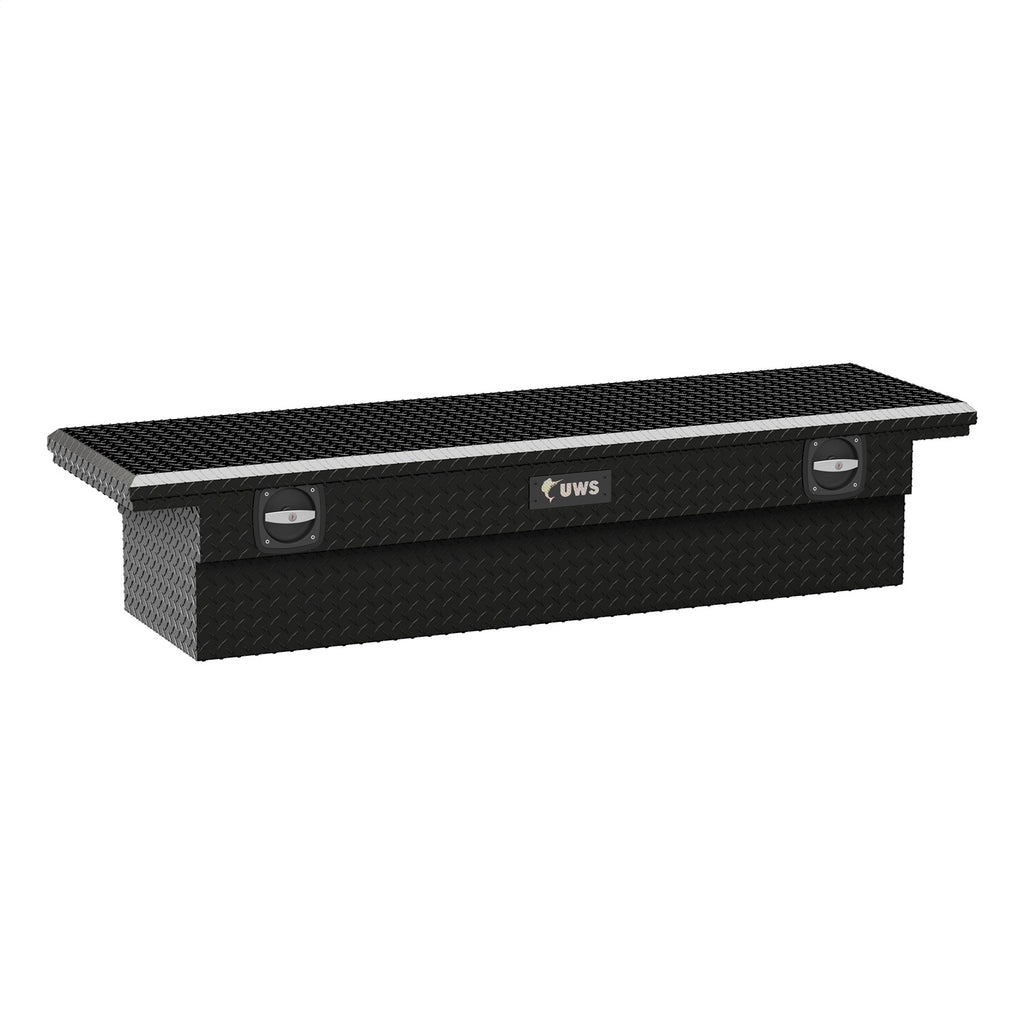 UWS SL-69-LP-BLK Chevrolet; Dodge; Ford; GMC... Truck Tool Box for Select Chevrolet C1500, Chevrolet C2500, Chevrolet C3500, Chevrolet K1500, Chevrolet K2500, Chevrolet K3500, Chevrolet Silverado 1500, Chevrolet Silverado HD, Chevrolet Silverado HD, Ford