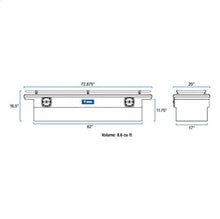 Load image into Gallery viewer, UWS SL-72-LP-MB-R Dodge; Ford; Ram Truck Tool Box for Select Ford F-250 Super Duty, Ford F-350 Super Duty, Ford F-450 Super Duty, Ram Classic, Ram 2500, Ram