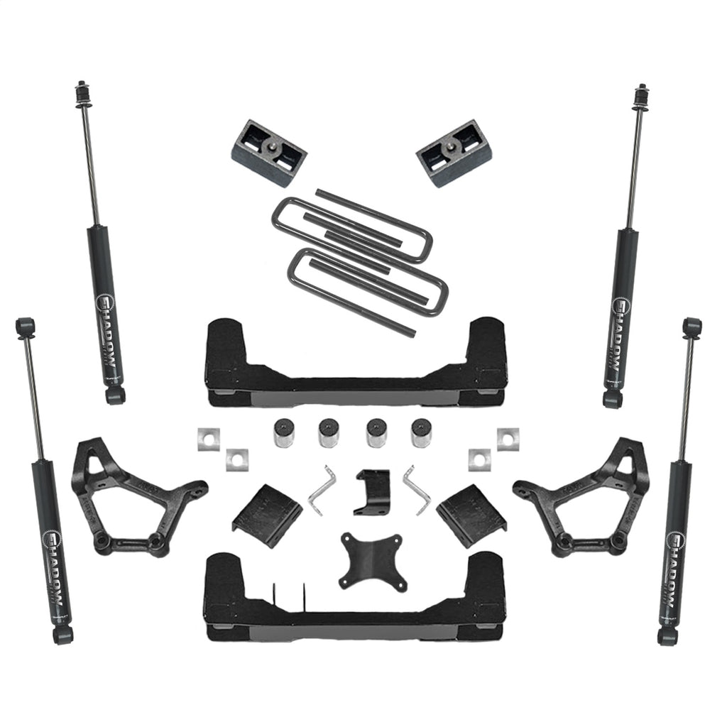 Superlift K306 4in.-5in. Adj Lift Kit-86-95 Toy PU/4Run (EXC 89-95 Shrt Std Cab) 4WD w SL Shock for Select Toyota 4Runner, Toyota Pickup