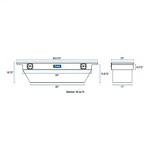 Load image into Gallery viewer, UWS SLD-69-A-LP-MB Chevrolet; Dodge; Ford; GMC... Truck Tool Box for Select Chevrolet Silverado 1500, Chevrolet Silverado HD, Chevrolet Silverado HD, GMC Sierra 1500, GMC Sierra HD, GMC Sierra HD, Ram