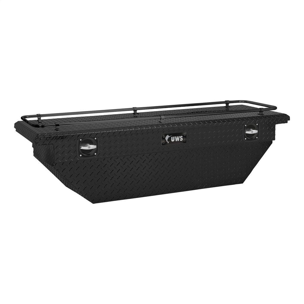 UWS SLD69-A-LP-MB-R Chevrolet; Dodge; Ford; GMC... Truck Tool Box for Select Chevrolet Silverado 1500, Chevrolet Silverado HD, Chevrolet Silverado HD, GMC Sierra 1500, GMC Sierra HD, GMC Sierra HD, Ram