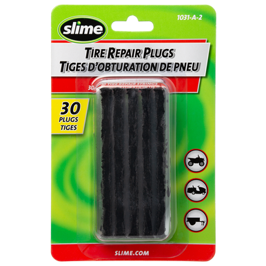 Slime 1031-A-2 Tire Repair Plugs, 30-Pack Black