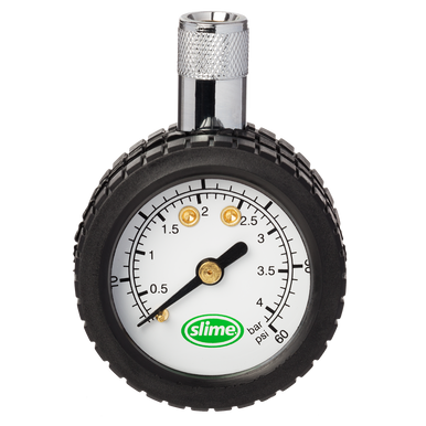 Slime 20034 5-60 PSI Dial Tire Pressure Gauge with Magnet