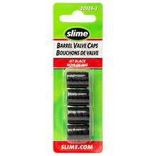 Load image into Gallery viewer, Slime 20324-2 Barrel Tire Valve Caps - Black