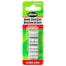 Load image into Gallery viewer, Slime 20326-2 Barrel Tire Valve Caps - Silver
