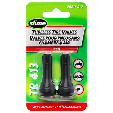 Slime 2080-A-2 Tubeless Tire Valves TR 413, 2-Pack