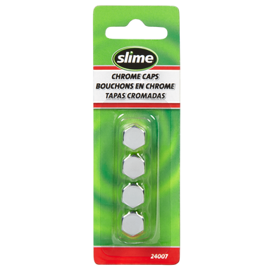 Slime 24007 Tire Valve Caps - Chrome
