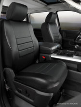 Load image into Gallery viewer, FIA SL69-41 BLK/BLK SL60 Series - Leatherlite Simulated Leather Custom Fit Front Seat Cover- Black for Select Toyota Tundra