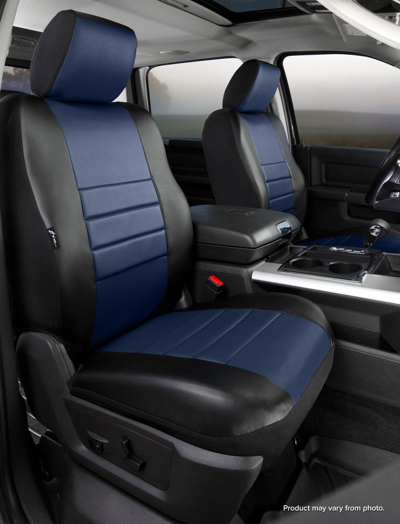 FIA SL69-41 BLUE SL60 Series - Leatherlite Simulated Leather Custom Fit Front Seat Cover- Blue for Select Toyota Tundra