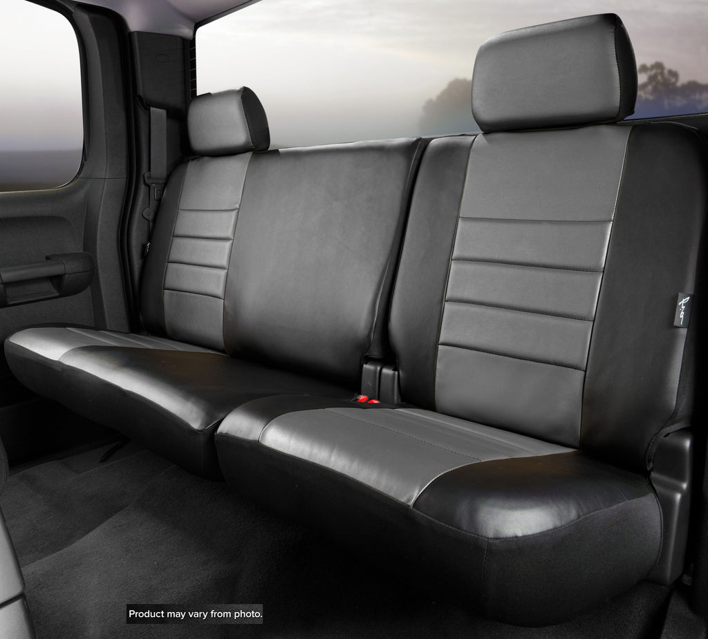 FIA SL62-96 GRAY SL60 Series - Leatherlite Simulated Leather Custom Fit Rear Seat Cover- Gray for Select Nissan Frontier
