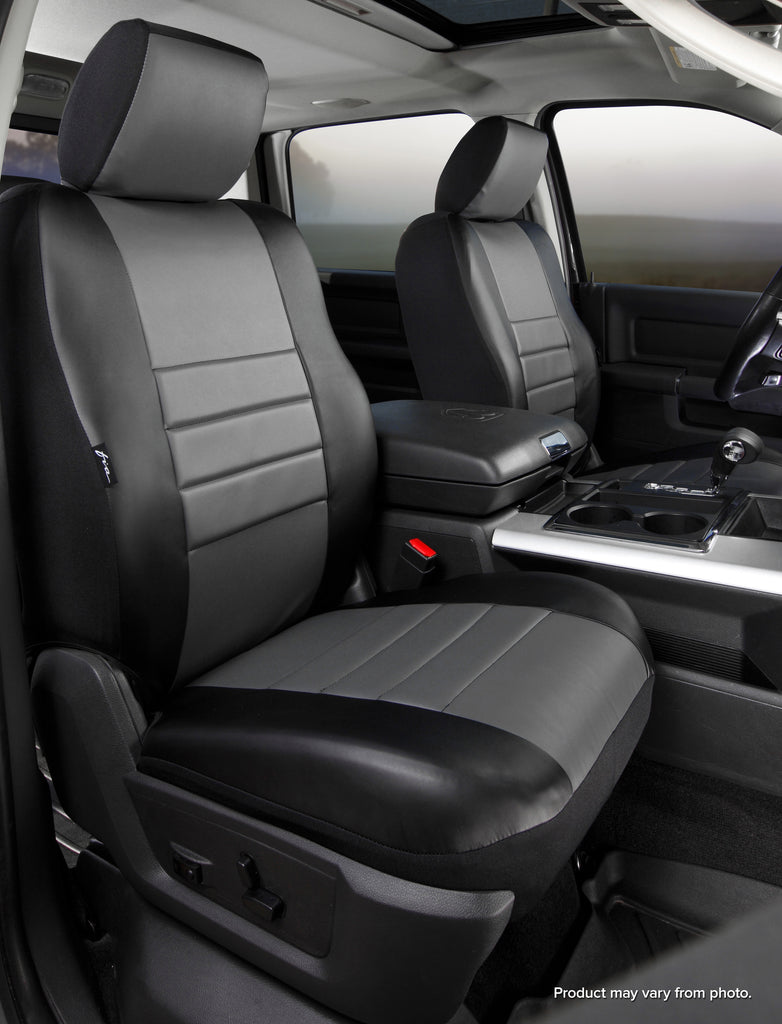 FIA SL69-41 GRAY SL60 Series - Leatherlite Simulated Leather Custom Fit Front Seat Cover- Gray for Select Toyota Tundra