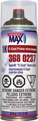 SprayMax 3680237 1K E-Coat Primer, Olive Brown - 318g