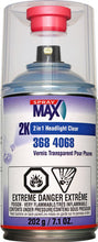 Load image into Gallery viewer, SprayMax 3684068 2k 2 in 1 Headlight Clear - 250mL